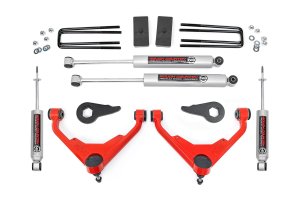 GMC Sierra 2500 HD Suspension Lift Kit - Front + Rear - Rough Country - 3 Inch Lift with N3 Shocks - '01-'10